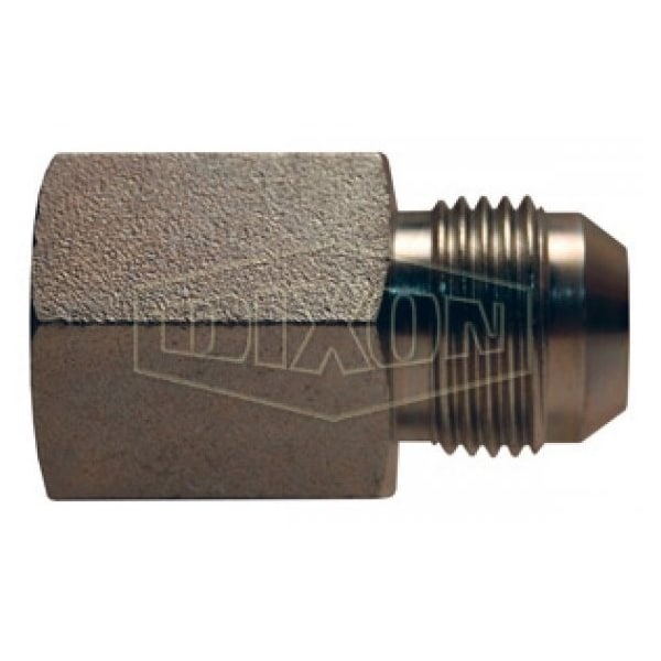 Dixon 2404 Adapter, 1-1/16-12 x 1-11-1/2 Nominal, 37Deg Male JIC Flare x Male NPTF, Steel 2405-12-16 - main